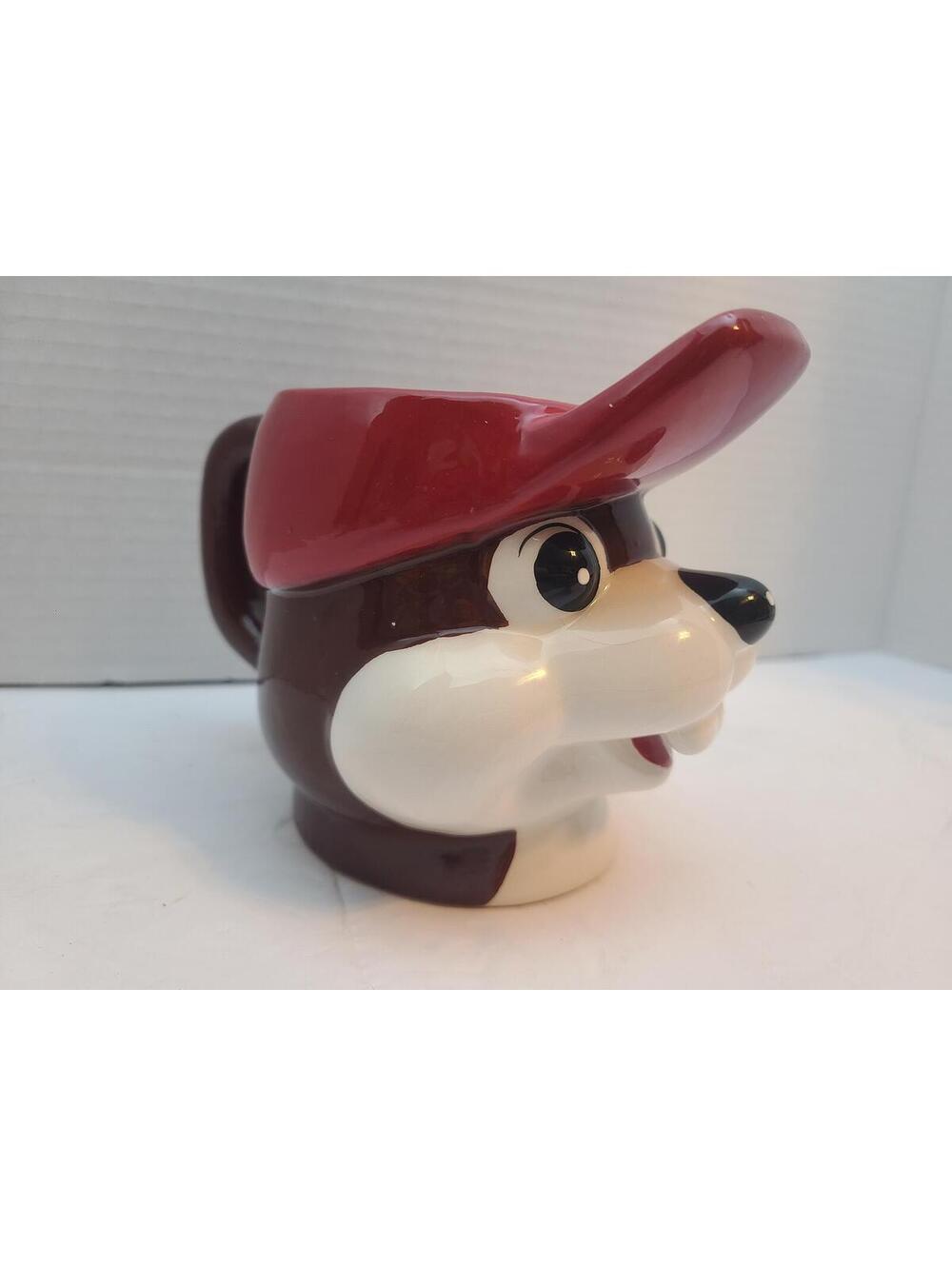 Buc-ee's Ceramic 3D Beacer Face Novelty Coffee Mug Cup